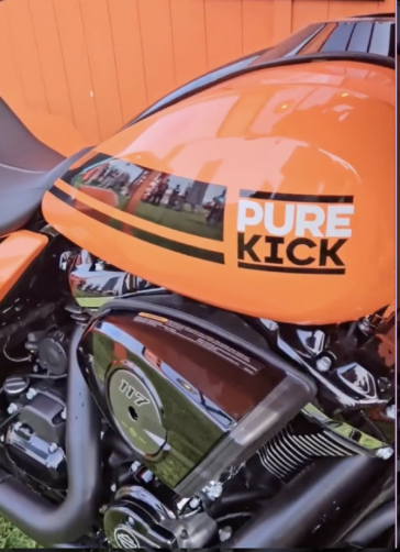 Pure Kick and Harley-Davidson motorcycle giveaway media